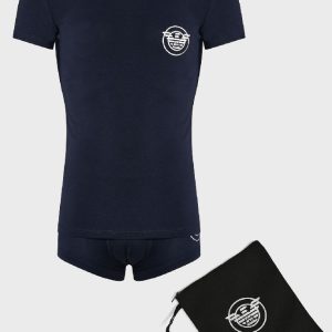 Emporio Armani Man Set T-shirt + Boxer Stretch Cotton 111604 2F595