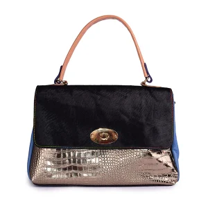 Space of Bag - Cartella in pelle patchwork