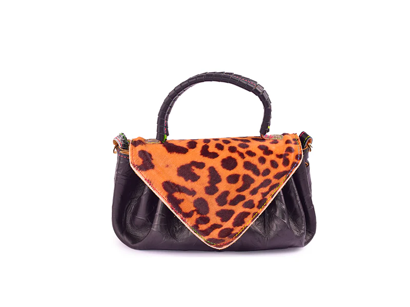 Police and Thieves Bag - Borsa a mano in pelle patchwork - immagine 4