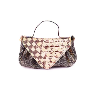 Police and Thieves Bag Inrtreccio - Borsa a mano in pelle patchwork