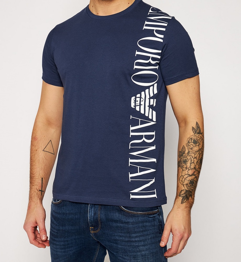 emporio armani man jersey t-shirt mezza manica 211831 1p469 - immagine 2