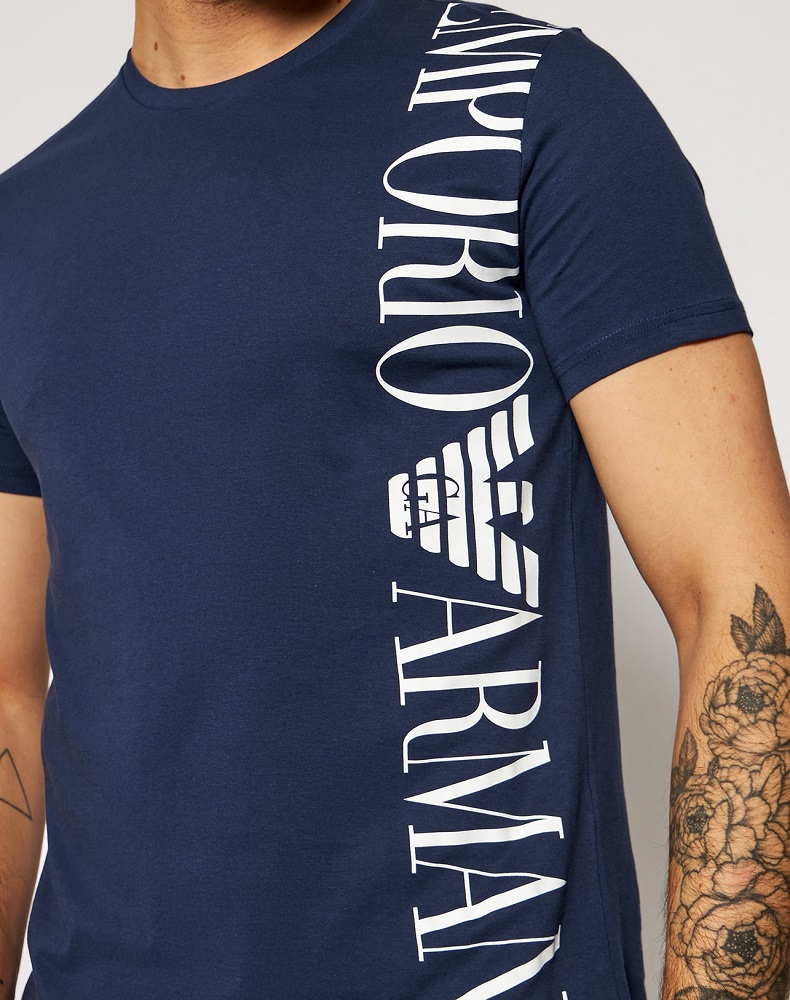 emporio armani man jersey t-shirt mezza manica 211831 1p469 - immagine 3