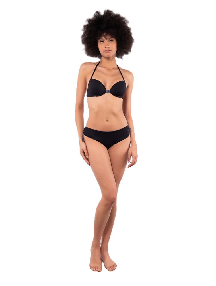 Verdissima Bikini Push-up con coppe imbottite, lunette estraibili e ferretto CB26C + Slip con coulisse CB46