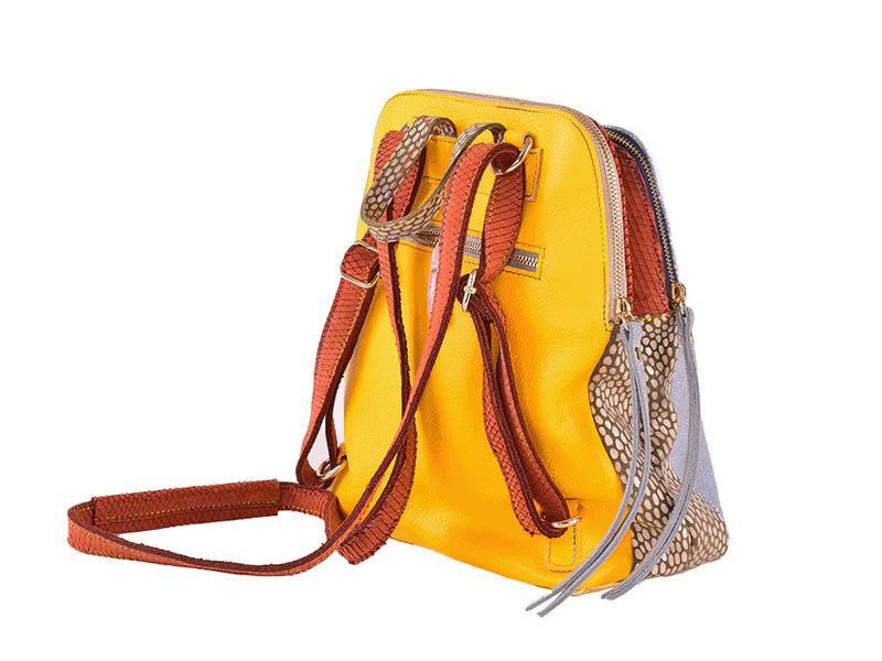 Zaino Maryland - Zaino in pelle patchwork - immagine 6