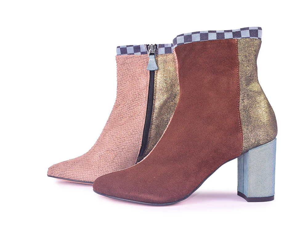 Venus - Tronchetto in pelle patchwork - immagine 9