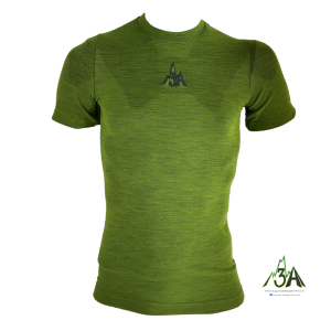 MAGLIA MERINOS 3A MAN manica corta lime