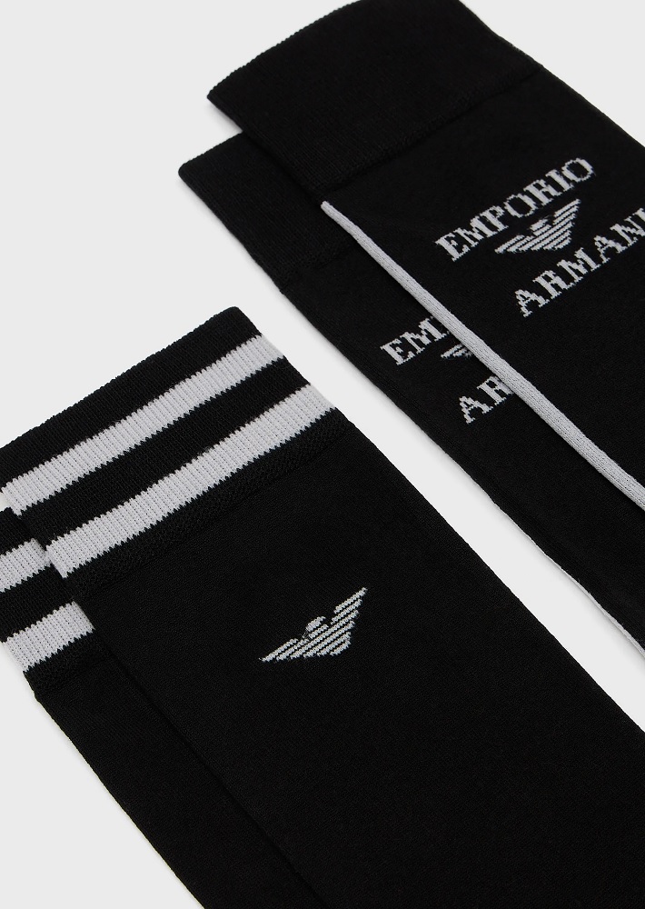 Emporio Armani Man Socks Set 2 calze Lunghe 302301 3F273 - immagine 3