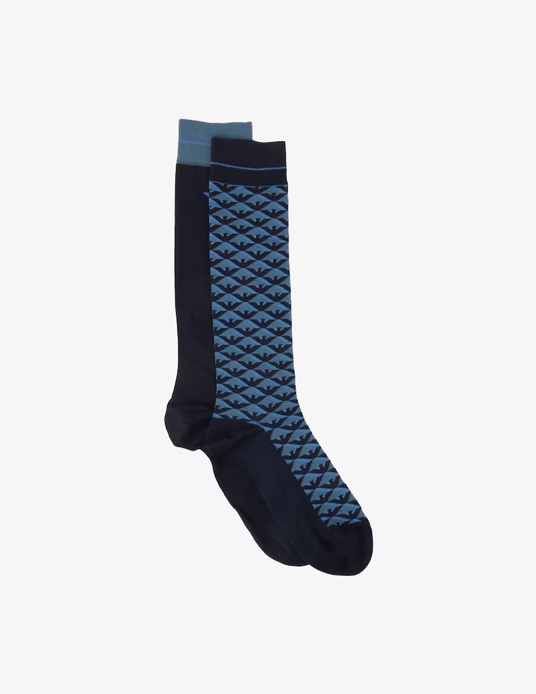 Emporio Armani Man Socks Set 2 calze Lunghe 302301 4F283 - immagine 4