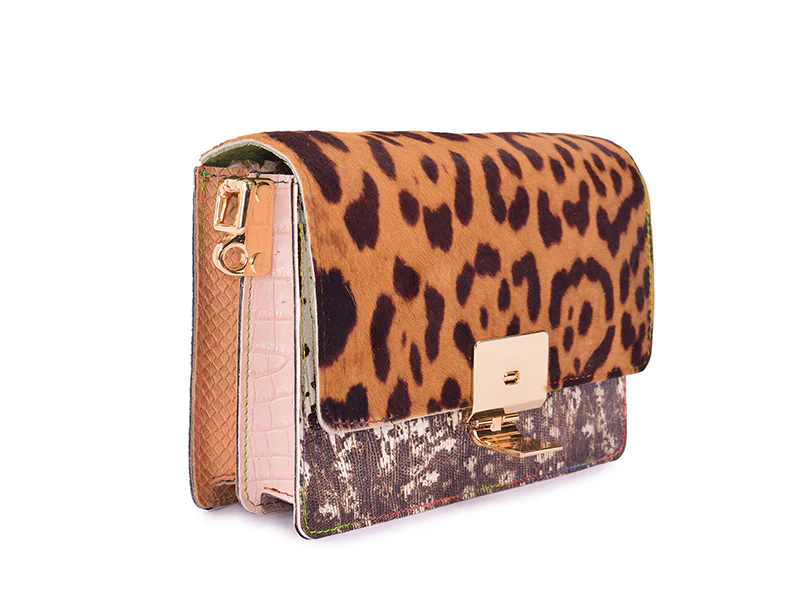 Sunday Bag - Borsa a tracolla in pelle patchwork - immagine 5