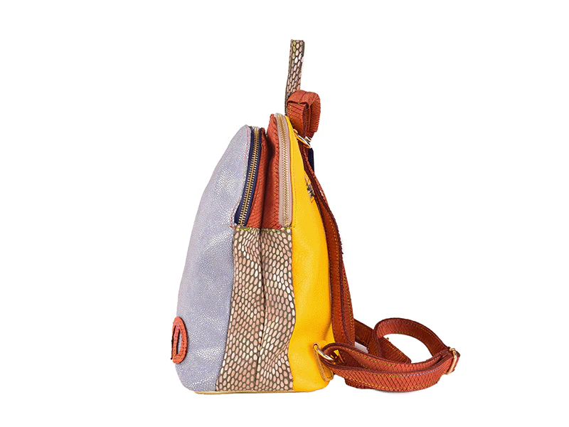 Zaino Maryland - Zaino in pelle patchwork - immagine 7