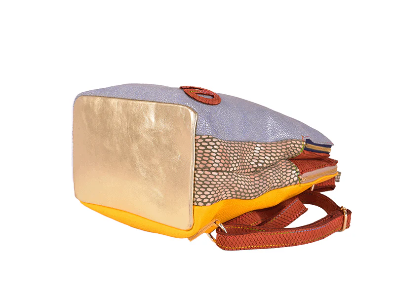 Zaino Maryland - Zaino in pelle patchwork - immagine 8