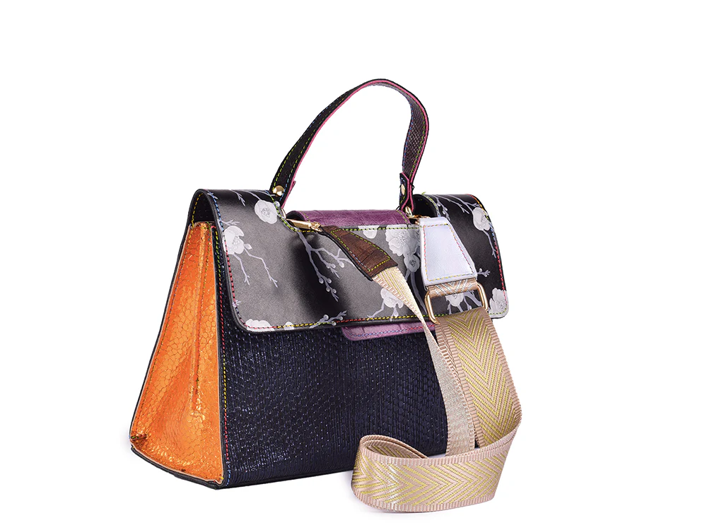 City Yard Bag - Borsa a mano in pelle patchwork - immagine 5