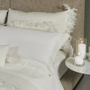 Lenzuola balza Jacquard Biancheria Sveva Cpl Battaglia