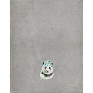 Maryplaid 6M33133 Plaid Panda
 in Pile effetto Bussy
 con ricamo e applicazioni  
cm. 150 x 180