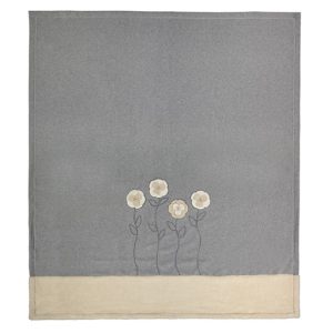 Maryplaid 6M34039 Plaid Anice in pile  con ricamo e applicazioni  cm. 160 x 180