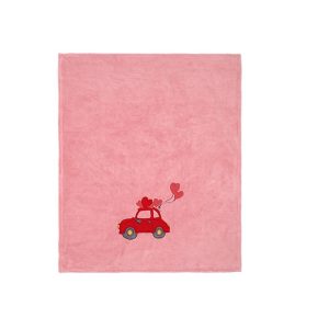 Maryplaid 6M35145 Plaid Cuori in corsa  in Bussy  con ricamo e applicazioni  Cm. 150 x 180