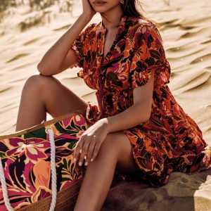 Abito Lungo Donna VI25-054 Vacanze Italiane