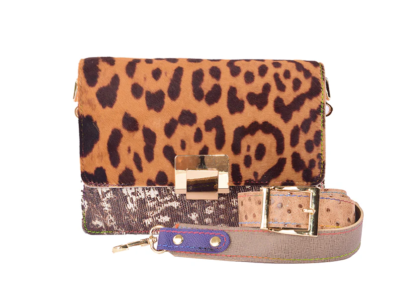 Sunday Bag - Borsa a tracolla in pelle patchwork - immagine 6