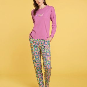 Noid&igrave;notteFA8537  Pigiama donna
Girocollo M/L P/L