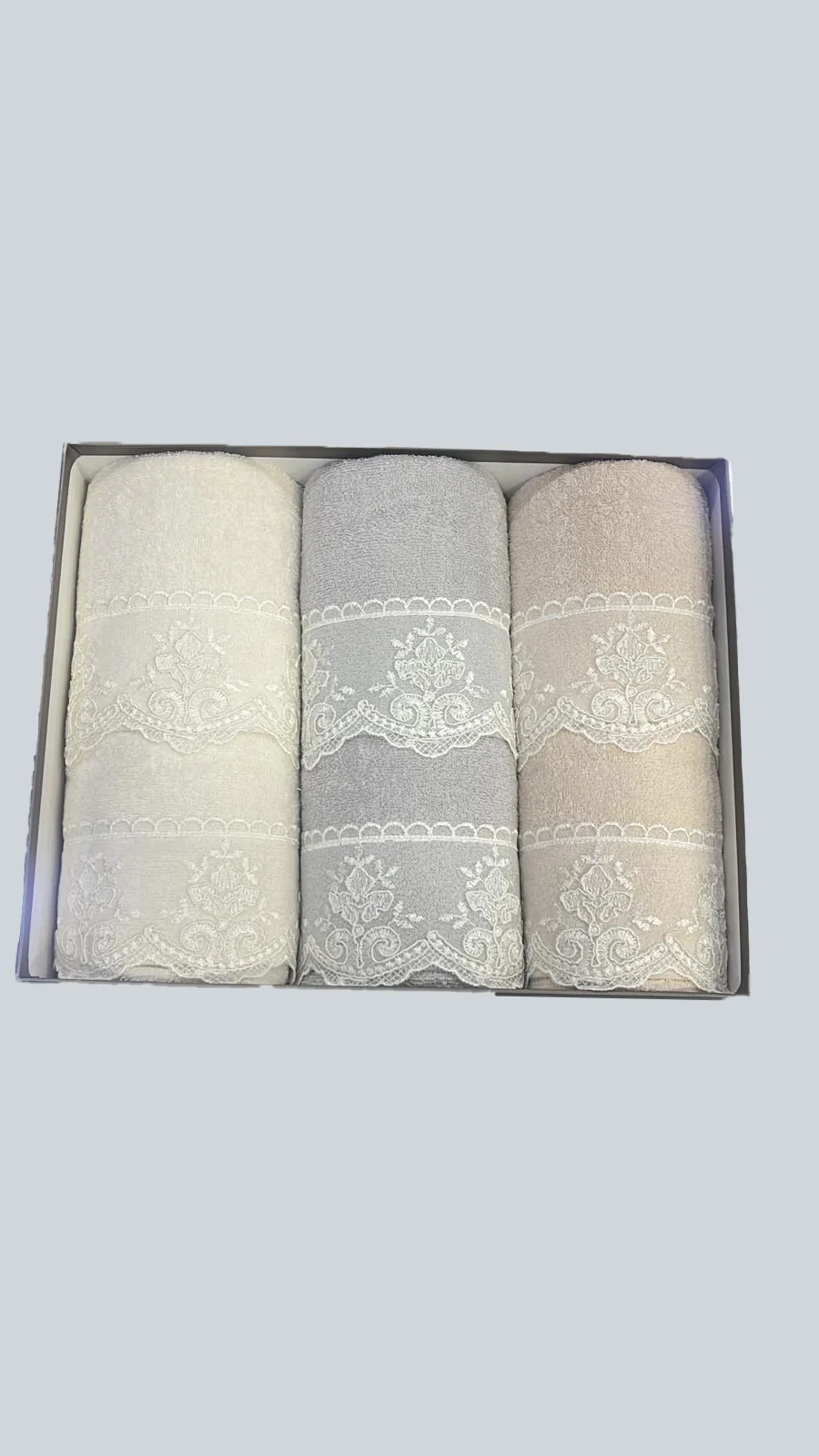 Asciugamano 3+3 Biancheria Ambra 3+3 Battaglia - immagine 2