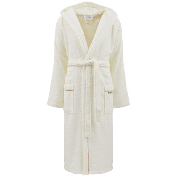 Borbonese Fine Op Accappatoio spugna unisex con cappuccio. - immagine 3