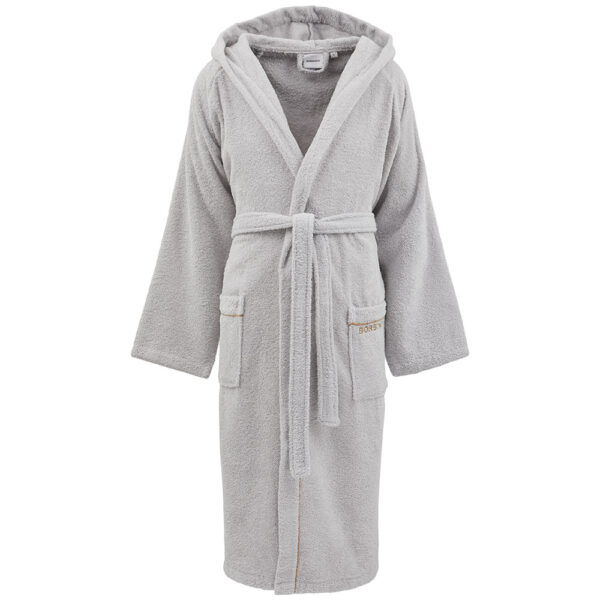 Borbonese Fine Op Accappatoio spugna unisex con cappuccio. - immagine 5