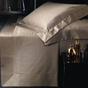 Piazza Pitti Aurora Riga Completo letto Matrimoniale in Raso di cotone