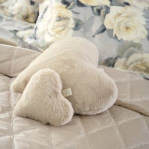 Blumarine Bluvi  Cuscino cuore piccolo in eco pelliccia