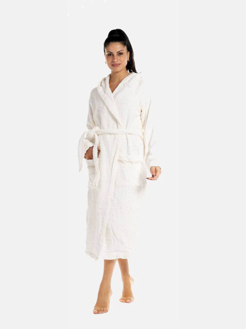 Accappatoio con cappuccio Bagno MINIMAL ACC Borbonese - immagine 3