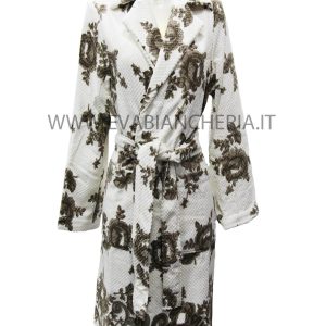Accappatoio senza cappuccio Bagno ROSE SR2196 Luna di Giorno