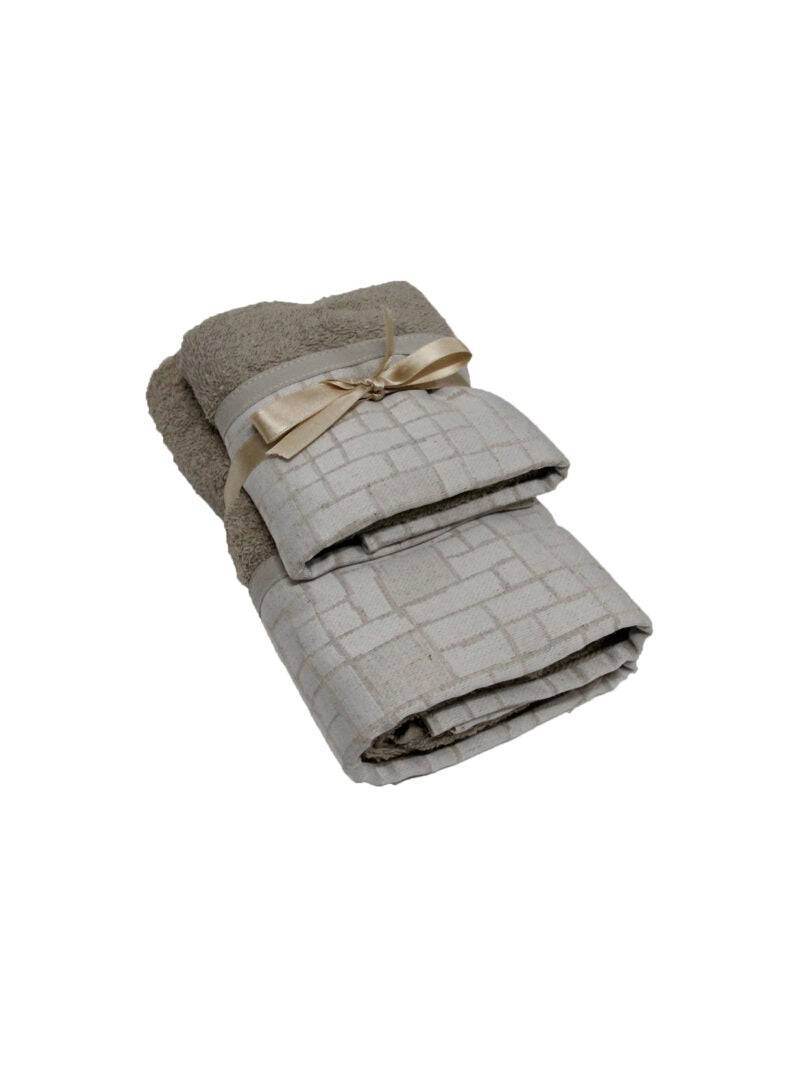Asciugamani Coppia 1+1 Bagno CORDOVA 1 1 Helen - immagine 2