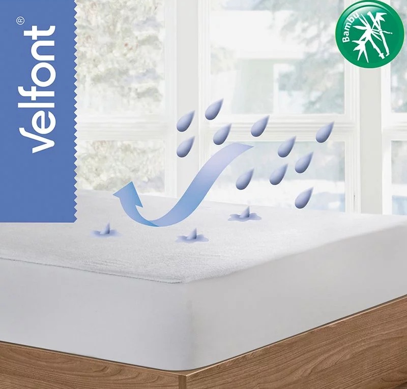 Velfont Babylon Proteggi Materasso Francese 140 x 190/200 Impermeabile,Traspirante,Antiacaro - immagine 5