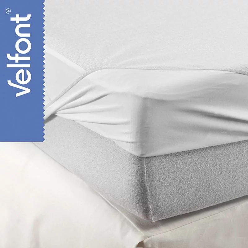 Velfont Babylon Proteggi Materasso Francese 140 x 190/200 Impermeabile,Traspirante,Antiacaro - immagine 3