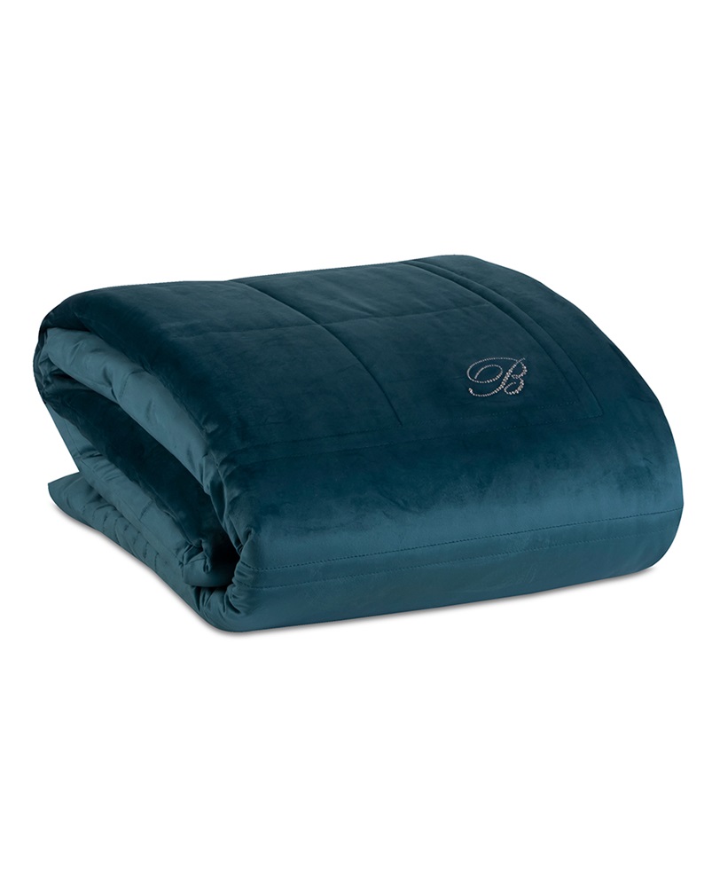 BLUMARINE COPRILETTO BLU VELVET MATRIMONIALE - immagine 8