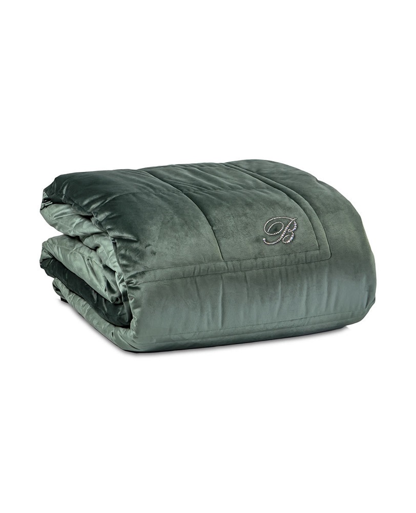 BLUMARINE COPRILETTO BLU VELVET MATRIMONIALE - immagine 4