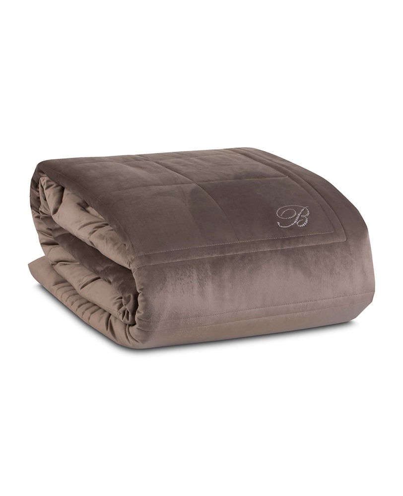 BLUMARINE COPRILETTO BLU VELVET MATRIMONIALE - immagine 3