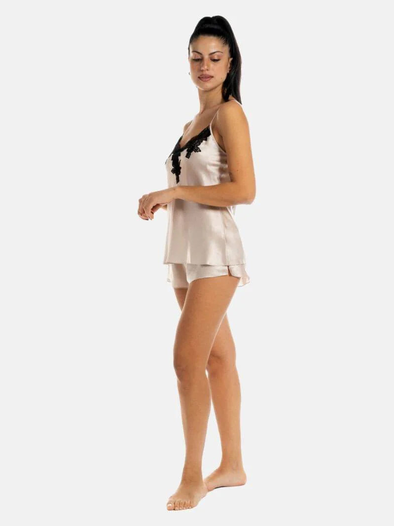 Baby Doll Top + Culotte Donna VLST60586 VLST08006 Luna di Seta - immagine 6