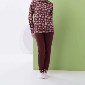 Amadine D3051 Pigiama donnapolo in punto milano m/l p/l