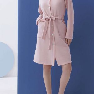 Amadine D3062 Vestaglia donnaaperta corta in jersey