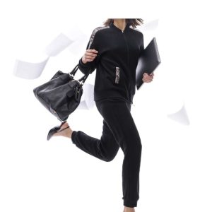 Amadine D2958 Tuta donna con zip
e applicazioni