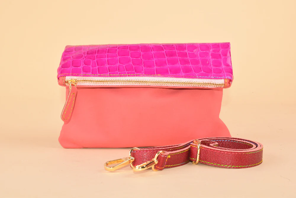 Minilie - Pochette in pelle patchwork - immagine 7