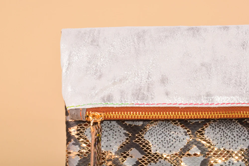 Minilie - Pochette in pelle patchwork - immagine 9