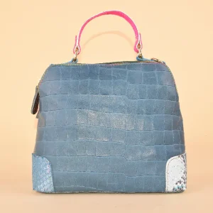 Lumina Bag - Borsa a mano in pelle patchwork