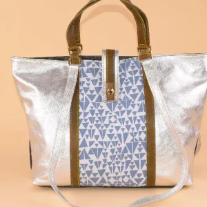 Unity - Maxi Shopper in pelle patchwork