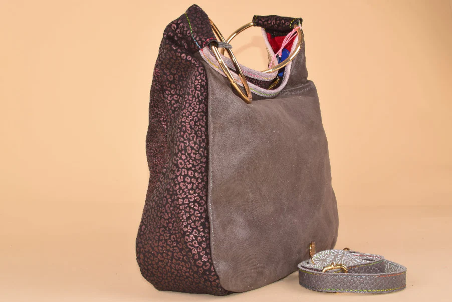 Nature's Therapy - Shopper in pelle patchwork - immagine 9