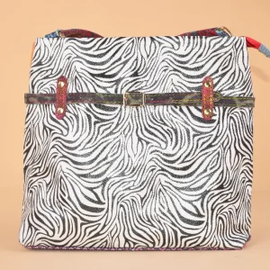 Terranova Bag - Borsa shopper in pelle patchwork con tracolla