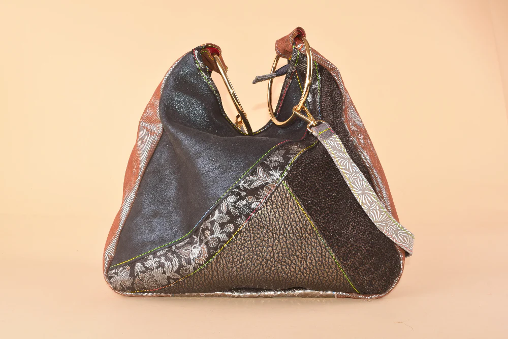 Nature's Therapy - Shopper in pelle patchwork - immagine 3