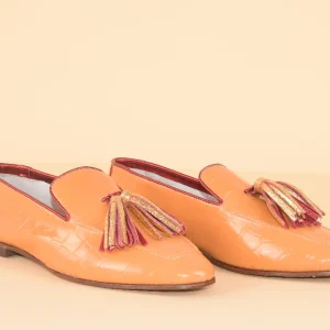 the covert green - Mocassino in pelle patchwork