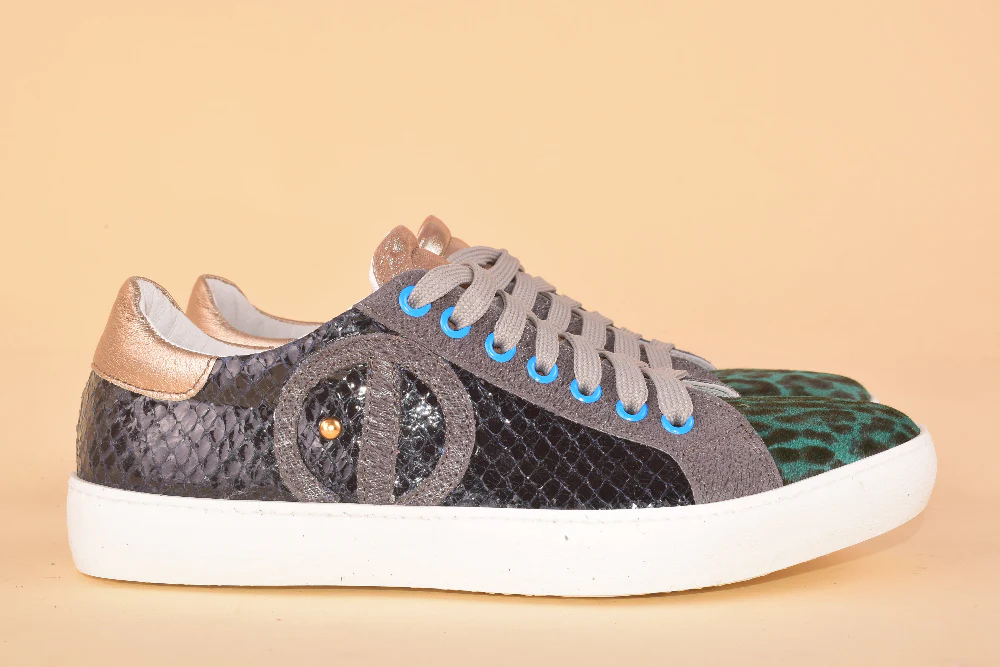 Mrs Tambourine Terrabyte - Sneakers in pelle patchwork - immagine 8