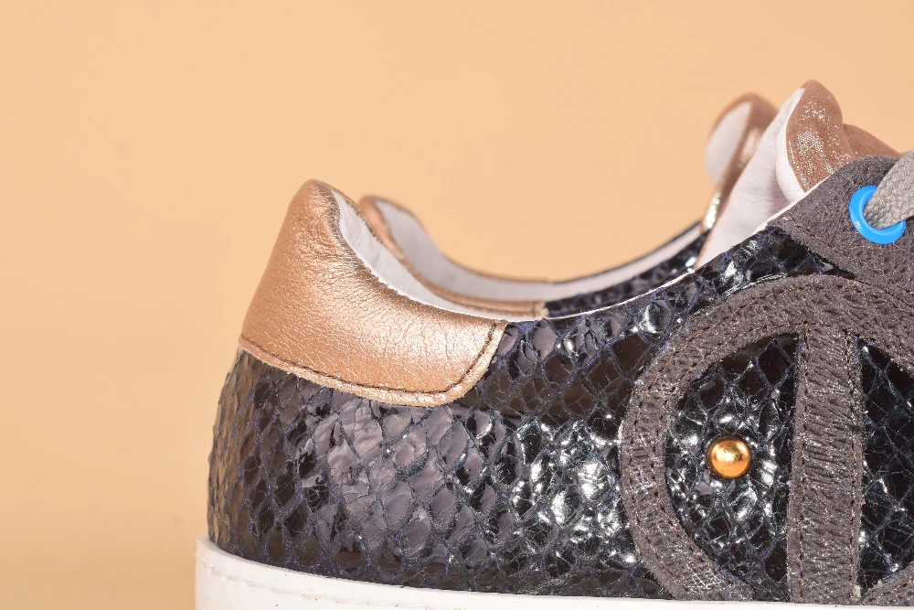 Mrs Tambourine Terrabyte - Sneakers in pelle patchwork - immagine 9